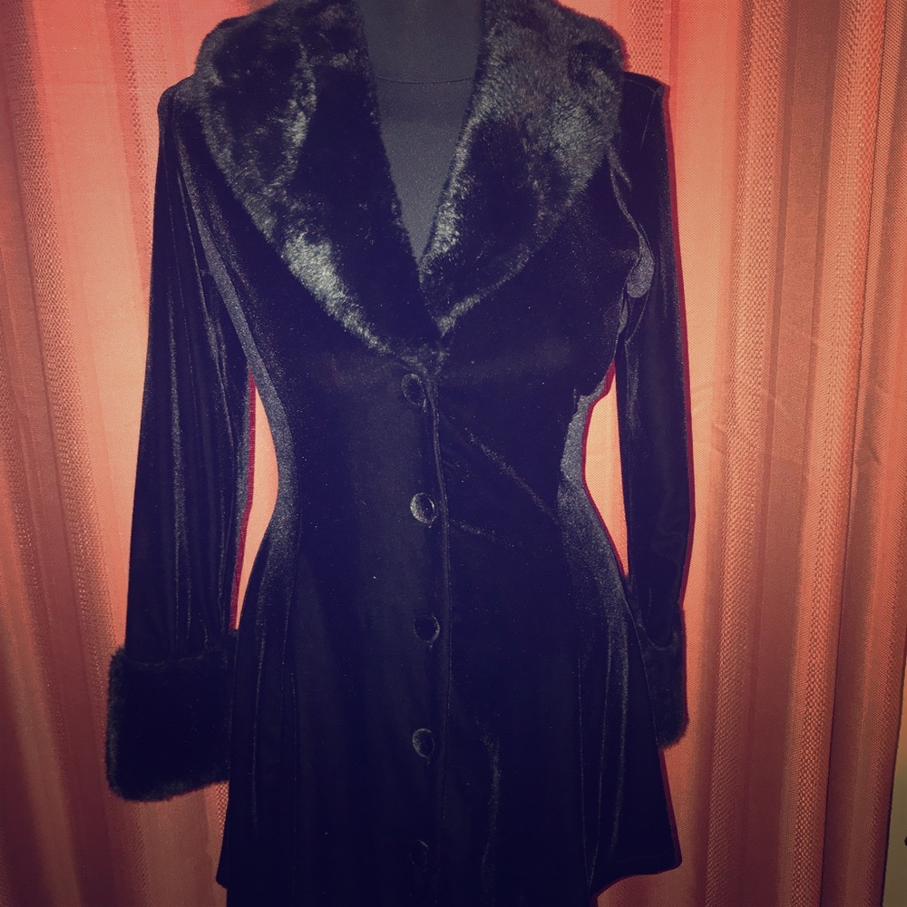 Forever 21 Black Velvet Sweater